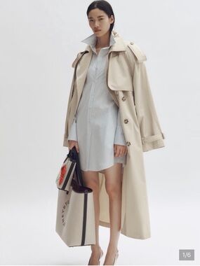 Stella McCartney for H&M oversized trench coat.size M